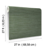 UW1004N Sari Silk Green Faux Fabric Wallpaper