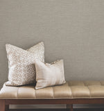 UW1018N Terrene Grey Faux Linen Wallpaper