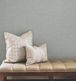 UW1018N Terrene Light Blue Faux Linen Wallpaper