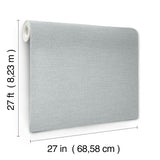 UW1018N Terrene Light Blue Faux Linen Wallpaper
