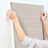  UW1031N Mystic Taupe Faux Grasscloth Wallpaper