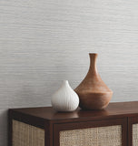 UW1035N Mystic Sea Green Faux Grasscloth Wallpaper