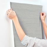 UW1035N Mystic Sea Green Faux Grasscloth Wallpaper