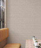 UW1044N Down To Earth Taupe Striated Wallpaper