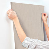UW1055N Silk Spun Taupe Tactile Stripe Wallpaper