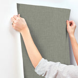 UW1063N Crossover Green Crosshatch Wallpaper