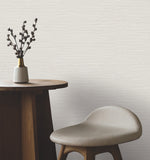 UW1068N Oasis Light Grey Faux Grasscloth Wallpaper