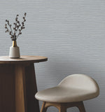 UW1071N Oasis Blue Faux Grasscloth Wallpaper