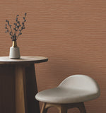 UW1076N Oasis Rust Faux Grasscloth Wallpaper