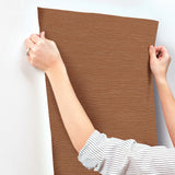 UW1076N Oasis Rust Faux Grasscloth Wallpaper