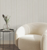 UW1090N Line In The Sand Light Grey Woven Stripe Wallpaper