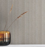 UW1095N Line In The Sand Taupe Woven Stripe Wallpaper