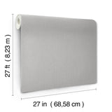 UW1120N Tisket A Tasket Pewter Basketweave Wallpaper