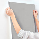 UW1120N Tisket A Tasket Pewter Basketweave Wallpaper