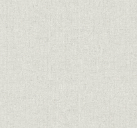 UW1125N Heathered Linen Off-White Faux Fabric Wallpaper