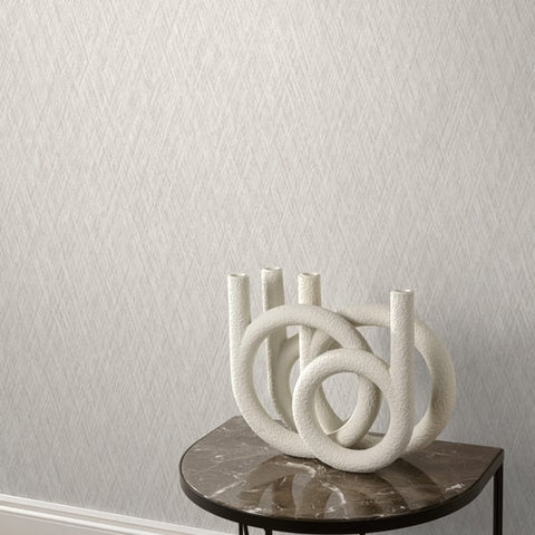 VE1002 Faux Unis Geometric Beige Wallpaper