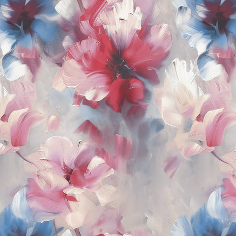  VE3005 Classical Floral All-over Multi-colored Wallpaper
