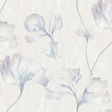 VE3306 Classical Floral All-over Blue Wallpaper