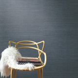 VG4405 Plain Grass Indigo Wallpaper