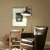 VG4423 Woven Crosshatch Charcoal Beige Wallpaper