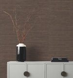 VG4437GV Knotted Grass Brown Wallpape