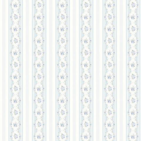 VI80502 Mirabelle Blue Bloom Wallpaper 
