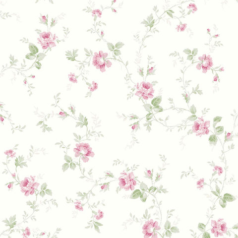 VI80601 Audette Fashion Rose Wallpaper