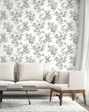VI81700 Bernadette Licorice Wallpaper 