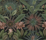 VR1530 Enchanted Garden Green Tropical Wallpaper