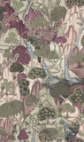 VR1556 Falling Waters Plum Scenic Wallpaper