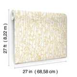 VR1560 Filigree Gold Abstract Wallpaper