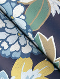 Valdivian Indigo Floral Wallpaper