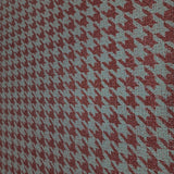 15302 Vinyl Red gray faux fabric textured Pied de Poule Houndstooth pattern wallpaper