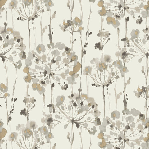 W3353.11 Botanical Florals Beige Wallpaper 