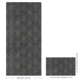 W3572.21 Puka Black Geometric Wallpaper