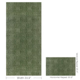 W3572.323 Puka Green Geometric Wallpaper
