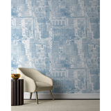 W3583.15 Urban Planning Blueish Wallpaper