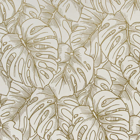W3601.14 Botanical Florals White Wallpaper