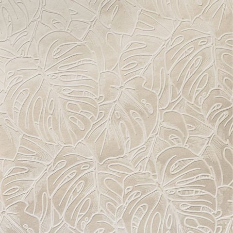 W3602.1 Botanical Florals Beige Wallpaper