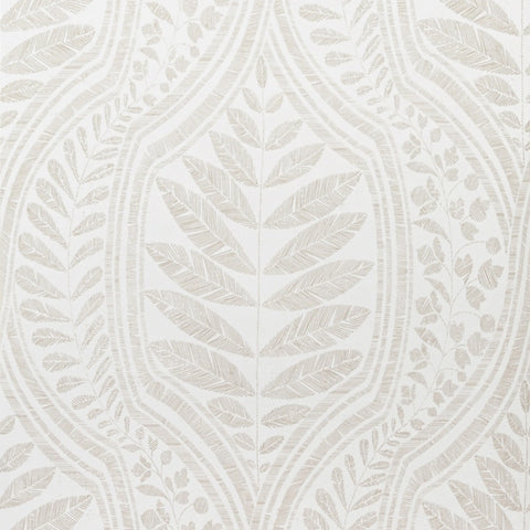 W3608.16 Botanical Florals White Wallpaper