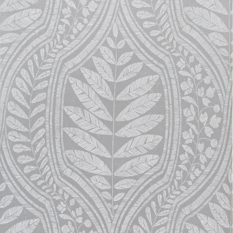 W3608.21 Botanical Florals Grey Wallpaper