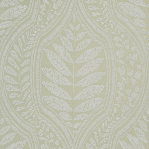 W3608.3 Botanical Florals Green Wallpaper