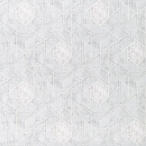 W3609.11 Geometric Light Grey Wallpaper