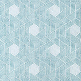 W3609.515 Geometric Blue Wallpaper 