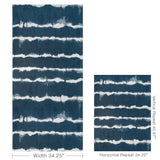 W3705.50 Baturi Stone Abstract Indigo Wallpaper