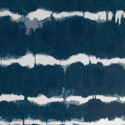 W3705.50 Baturi Stone Abstract Indigo Wallpaper