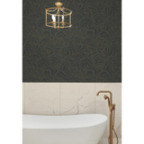W3719.8 Ronald Redding Black Modern Wallpaper