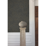W3719.8 Ronald Redding Black Modern Wallpaper
