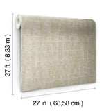 W3723.106 Taupe Geometric Wallpaper