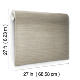  W3725.616 Brown Solid Wallpaper 